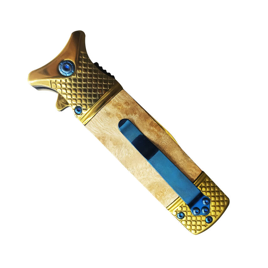 Chongming CM73 - Ahşap Saplı Katlanabilir Çakı - Kamp ve Doğa Yürüyüşü - 3