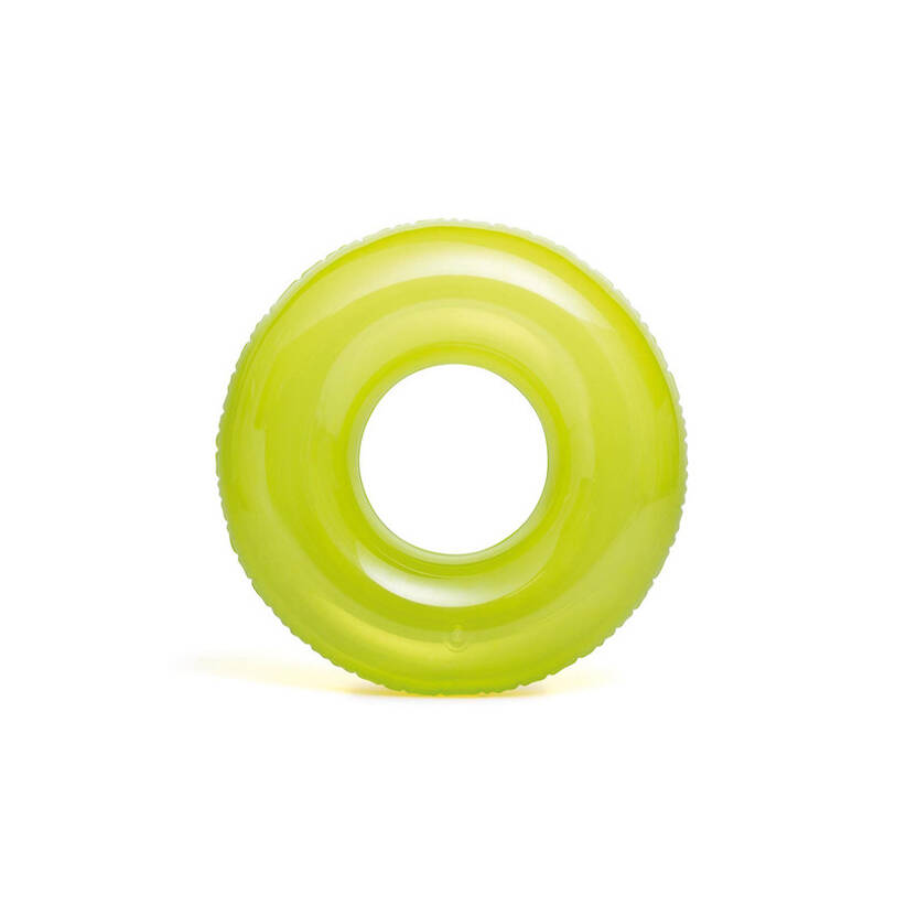 Çocuk Yüzme Simidi - Intex Şeffaf Jumbo Yeşil - 76 cm - 1