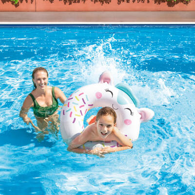 Çocuk Yüzme Simidi - Intex Sevimli Kedi Figürlü 76 cm - 5