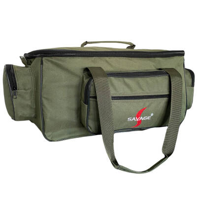 Çok Amaçlı Büyük Boy Haki Malzeme Çantası - Balıkçı, Seyahat ve Kamp Çantası - 3
