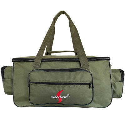 Çok Amaçlı Büyük Boy Haki Malzeme Çantası - Balıkçı, Seyahat ve Kamp Çantası - 4