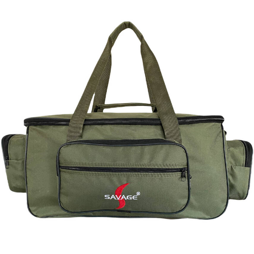 Çok Amaçlı Büyük Boy Haki Malzeme Çantası - Balıkçı, Seyahat ve Kamp Çantası - 4