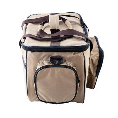 Çok Amaçlı Büyük Boy Kum Rengi Malzeme Çantası - Balıkçı ve Seyahat Çantası - 5