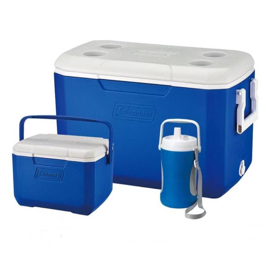 Coleman 3'lü Soğutucu Buzluk Seti - 48 QT - Mavi - 1