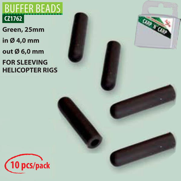 CZ 1762 Buffer Bead 25 mm 4/6 mm (10 PCS) - Yeşil Tampon Boncuk - 1