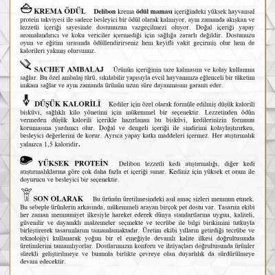 Delibon Creamy Tavuklu Kedi Ödül Maması (5x15gr) - 2