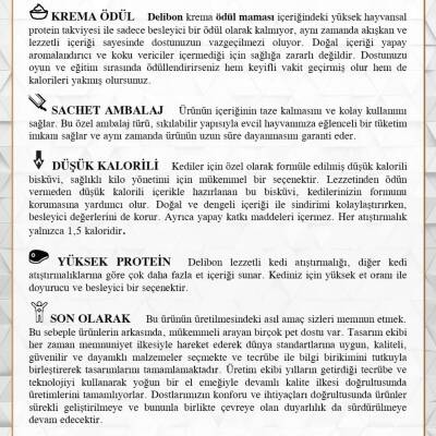 Delibon Gurme Ton Balığı Aromalı Krema Dolgulu Kedi Ödül Maması 5x15gr Ekonomik Paket - 2