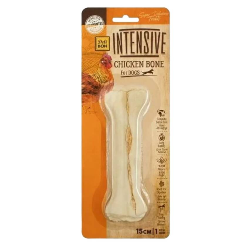 Delibon Intensive Tavuklu Kemik Köpek Ödül Çubuğu - 15cm Sağlıklı ve Besleyici - 1