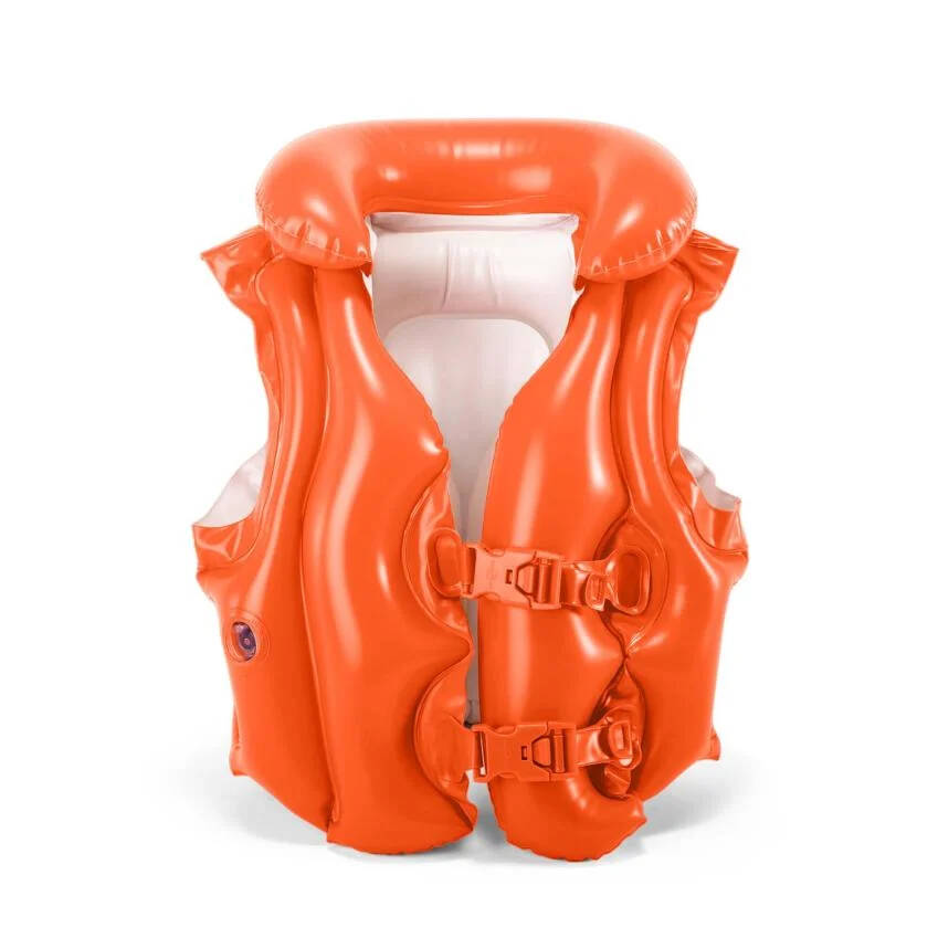 Intex Yakalı Kırmızı Can Yeleği - Çocuklarınızın Güvenliği ve Eğlencesi Bir Arada - 1
