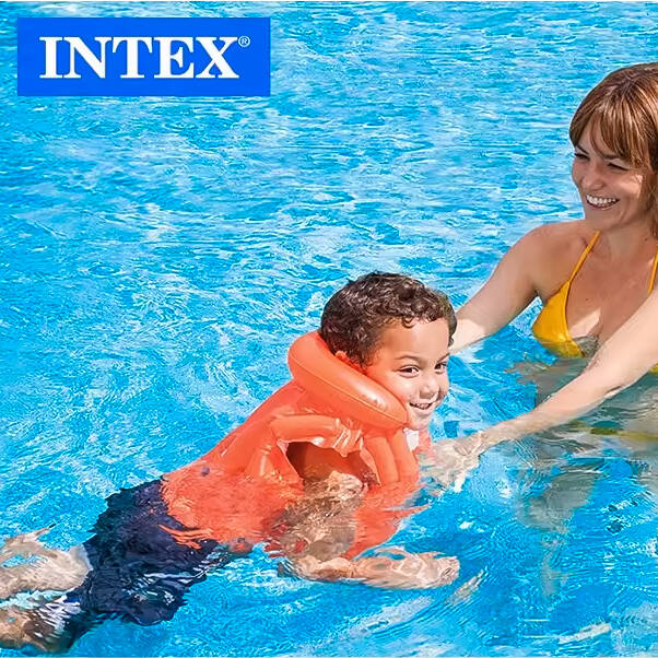 Intex Yakalı Kırmızı Can Yeleği - Çocuklarınızın Güvenliği ve Eğlencesi Bir Arada - 2