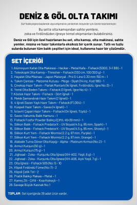 Deniz ve Göl Profesyonel Olta Takımı Seti 2 (Metal 5000'lik Makine + 330cm Kamış) - 2