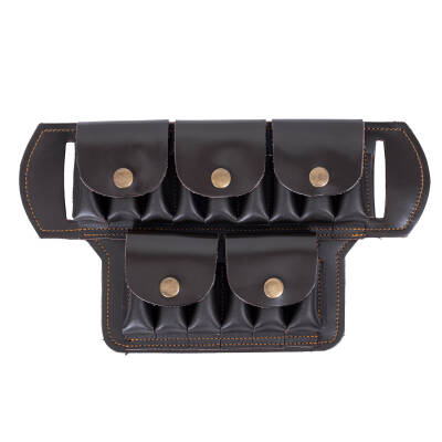 Deri Bel Fişekliği - Savage - Kahve - 15'li