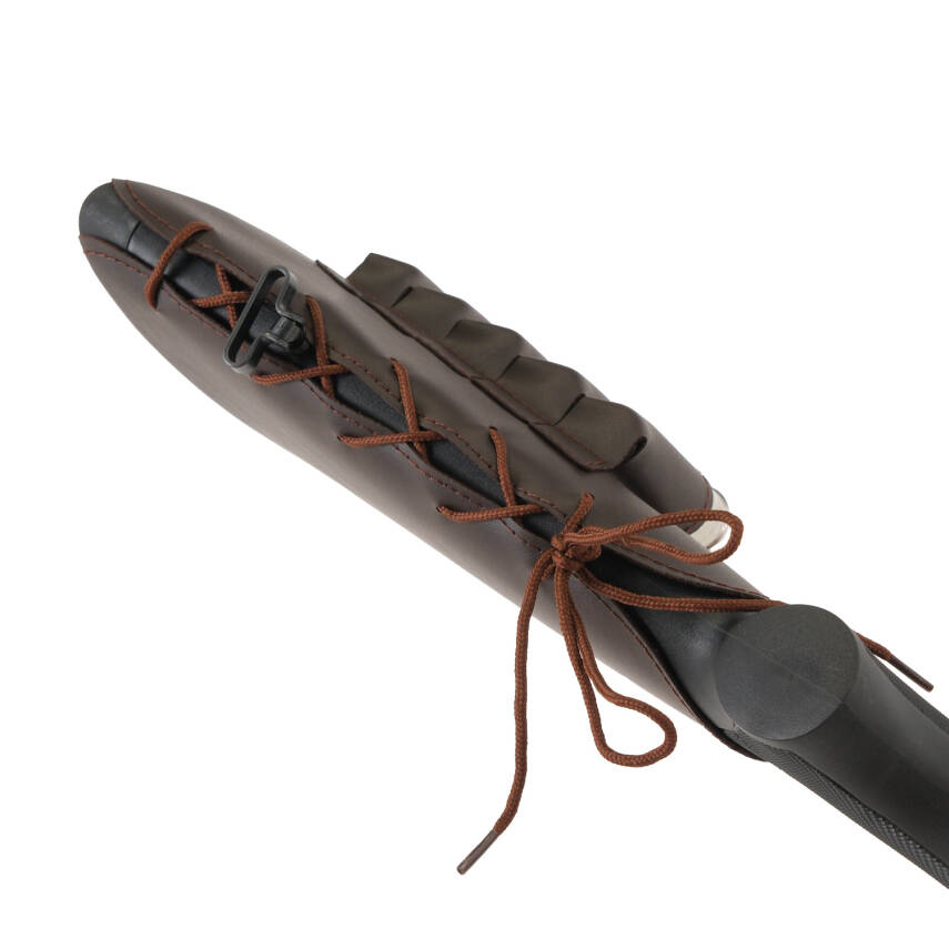 Deri Dipçik Fişekliği - Savage - Kahve - 5'li - 4