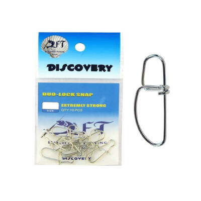 DFT CJS032 Duo Lock Nikel Klips (10'lu) No:4 - Balıkçılıkta Güvenin Adı!