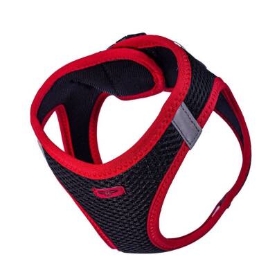 Doggie Havalı Dokuma Neon Küçük Irk Göğüs Tasması Kırmızı 38-44 cm (ANG-M) - 4