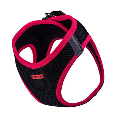 Doggie Havalı Dokuma Neon Pembe Küçük Irk Göğüs Tasması (42-48 cm) - 4