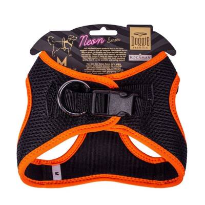 Doggie Havalı Dokuma Neon Turuncu Göğüs Tasması (Küçük Irk) - 2