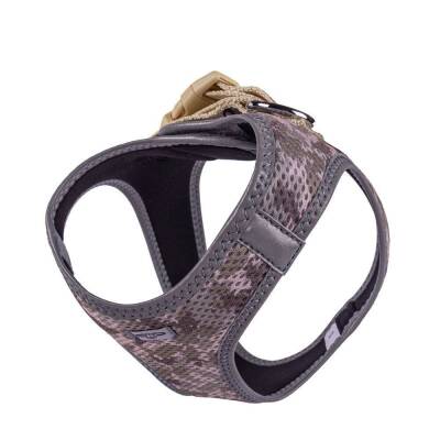 Doggie Havalı Dokuma Reflektörlü Küçük Irk Göğüs Tasması Camo 32-38 cm(ARG-S) - 4