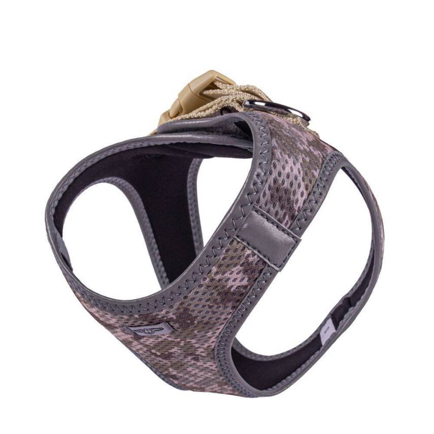 Doggie Havalı Dokuma Reflektörlü Küçük Irk Göğüs Tasması Camo 32-38 cm(ARG-S) - 4