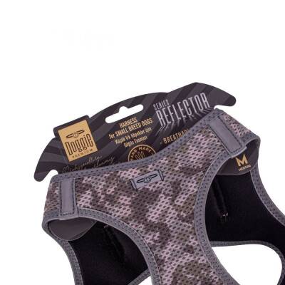 Doggie Havalı Dokuma Reflektörlü Küçük Irk Göğüs Tasması Camo 38-44 cm(ARG-M) - 3