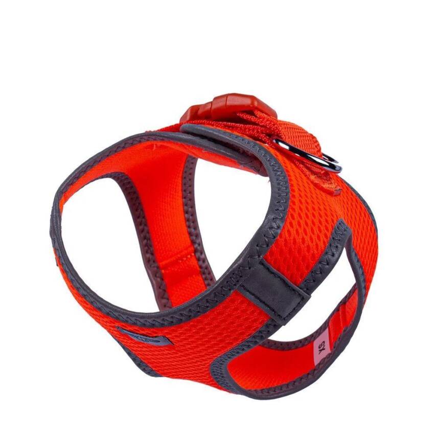 Doggie Havalı Dokuma Reflektörlü Küçük Irk Göğüs Tasması Orange 30-34 cm(ARG-XS) - 4
