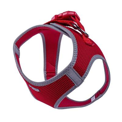 Doggie Havalı Dokuma Reflektörlü Küçük Irk Göğüs Tasması Red 42-48 cm (ARG-L) - 4