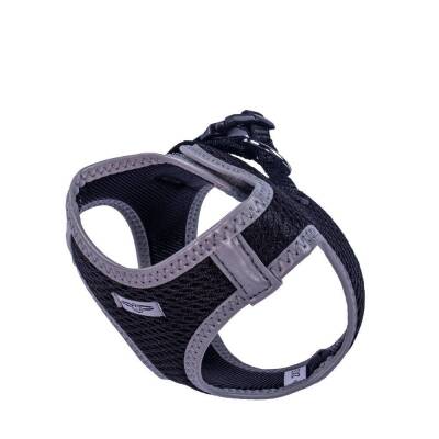 Doggie Havalı Dokuma Reflektörlü Küçük Irk Göğüs Tasması Siyah 26-30 cm(ARG-2XS) - 4