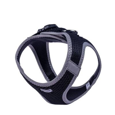 Doggie Havalı Dokuma Reflektörlü Küçük Irk Göğüs Tasması Siyah 32-38 cm (ARG-S) - 4