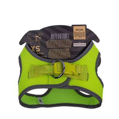 Doggie Havalı Dokuma Reflektörlü Küçük Irk Göğüs Tasması Yellow 30-34 cm (ARG-XS) - 2