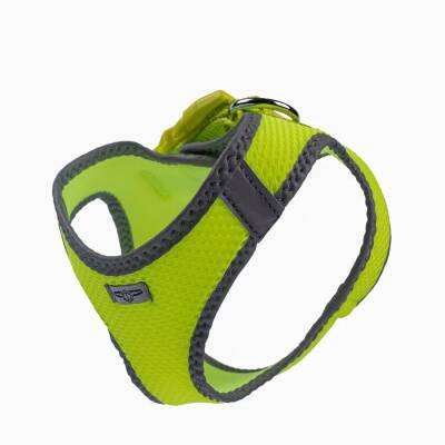 Doggie Havalı Dokuma Reflektörlü Küçük Irk Göğüs Tasması Yellow 30-34 cm (ARG-XS) - 4