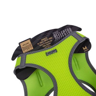 Doggie Havalı Dokuma Reflektörlü Küçük Irk Göğüs Tasması Yellow 38-44 cm(ARG-M) - 3