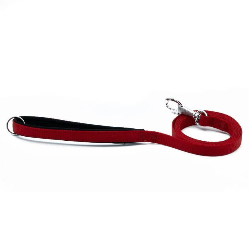 Doggie Konfor Dokuma Gezdirme Kayışı Kırmızı 1.5*160 Cm - 1
