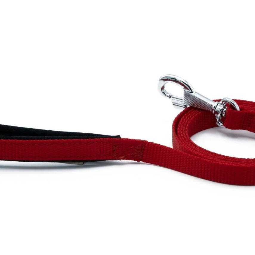 Doggie Konfor Dokuma Gezdirme Kayışı Kırmızı 2*140 Cm - 3