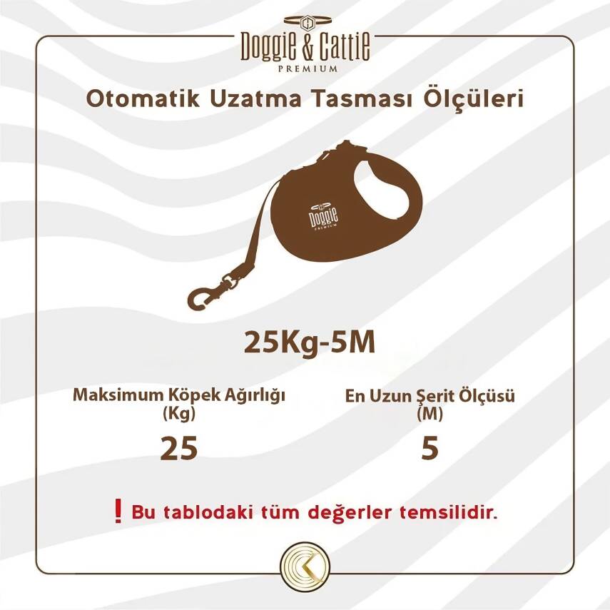 Doggie Master Otomatik Uzatma Tasması Kırmızı 25 kg/5 mt - 4
