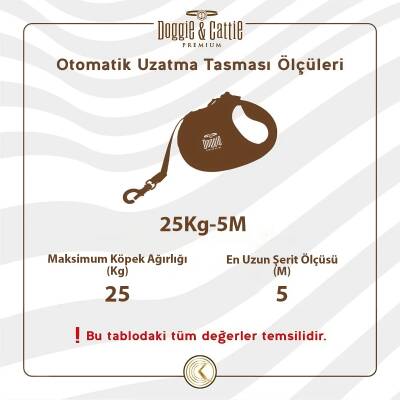Doggie Master Otomatik Uzatma Tasması Turkuaz 25 kg/5 mt - 4