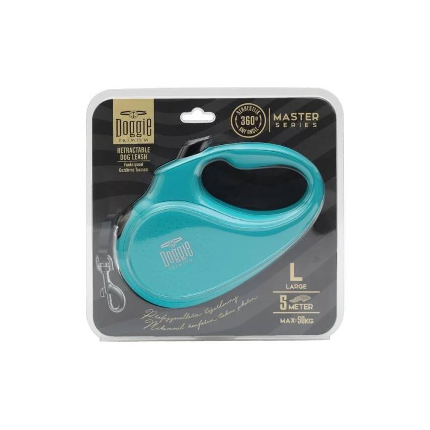 Doggie Master Otomatik Uzatma Tasması Turkuaz 50 kg/5 mt - 2