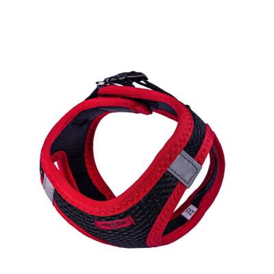 Doggie Havalı Dokuma Neon Küçük Irk Göğüs Tasması Kırmızı 26-30 cm (ANG-2XS) - 4