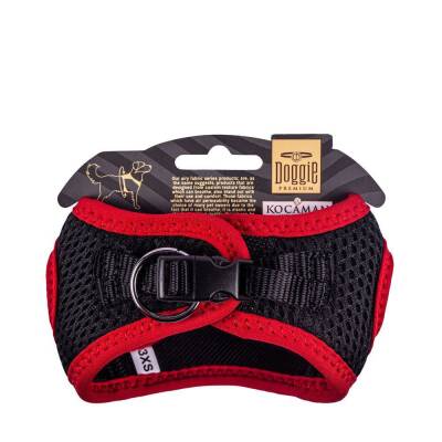 Doggie Havalı Dokuma Neon Küçük Irk Göğüs Tasması Kırmızı 22-26 cm (ANG-3XS) - 5