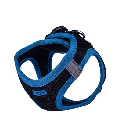 Doggie Havalı Dokuma Neon Küçük Irk Göğüs Tasması Mavi 30-34 cm (ANG-XS) - 4