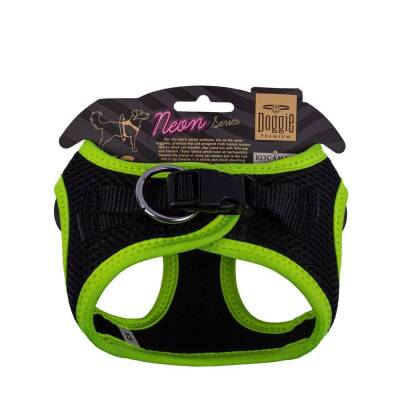 Doggie Havalı Dokuma Neon Küçük Irk Göğüs Tasması Sarı 30-34 cm (ANG-XS) - 2