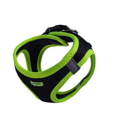 Doggie Havalı Dokuma Neon Küçük Irk Göğüs Tasması Sarı 30-34 cm (ANG-XS) - 4