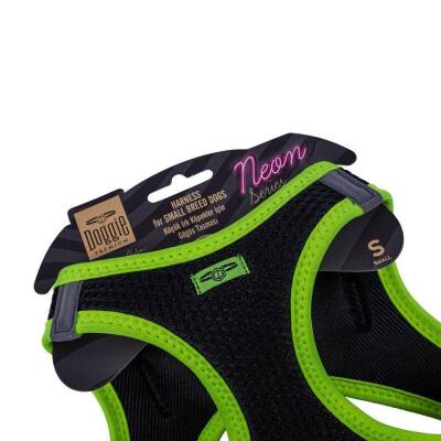 Doggie Havalı Dokuma Neon Küçük Irk Göğüs Tasması Sarı 32-38 cm (ANG-S) - 3