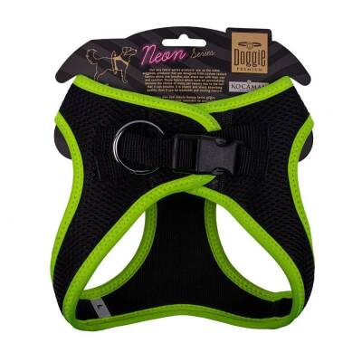 Doggie Havalı Dokuma Neon Küçük Irk Göğüs Tasması Sarı 42-48 cm (ANG-L) - 2