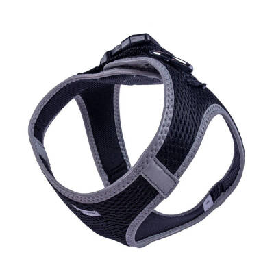 Doggie Havalı Dokuma Reflektörlü Küçük Irk Göğüs Tasması Siyah 38-44 cm (ARG-M) - 4