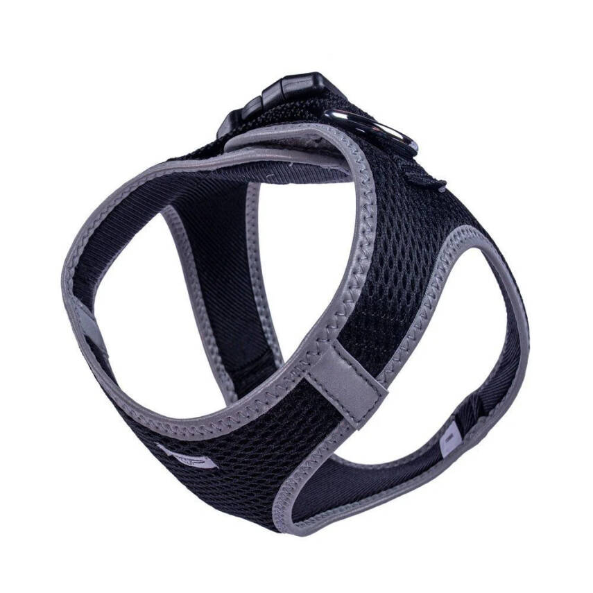 Doggie Havalı Dokuma Reflektörlü Küçük Irk Göğüs Tasması Siyah 38-44 cm (ARG-M) - 4