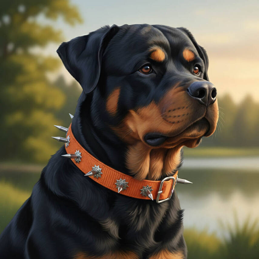 Dokuma Çivili Köpek Boyun Tasması - 4*70 cm - Mavi - 4