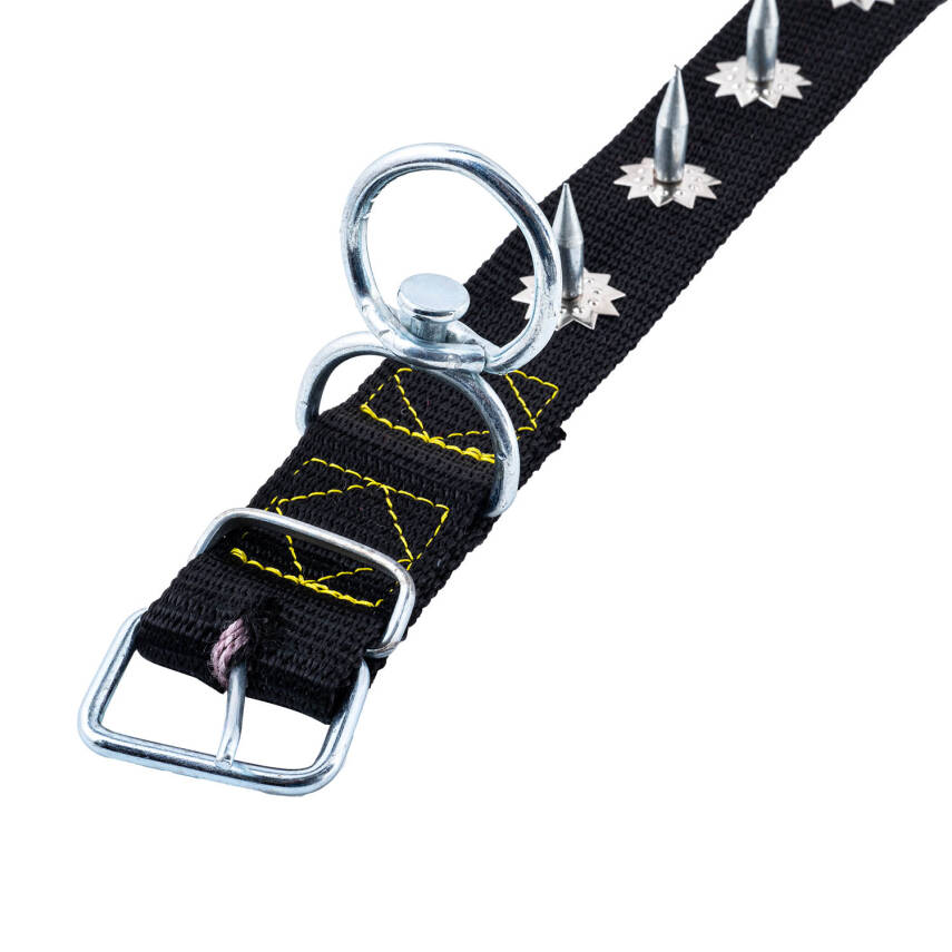 Dokuma Çivili Köpek Boyun Tasması - 4*70 cm - Siyah - 3