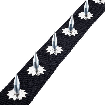 Dokuma Çivili Köpek Boyun Tasması - 4*70 cm - Siyah - 4