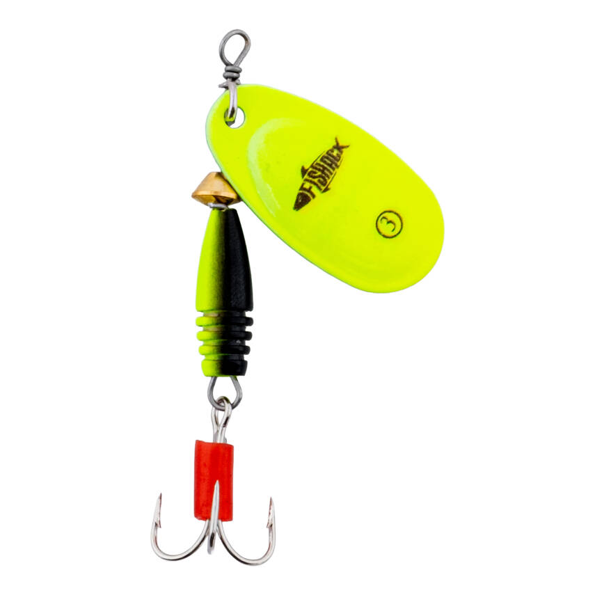 Döner Kaşık - Fishack GlideX - Limon - 7g - No:3 - Alabalık/Turna/Levrek Olta Kaşığı - 2