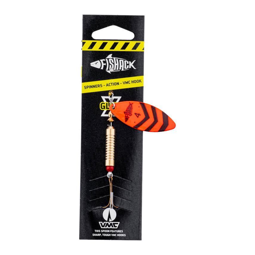 Fishack GlideX Orange Flash Döner Kaşık - Alabalık, Turna ve Levrek Avı İçin Mükemmel Seçim - 3